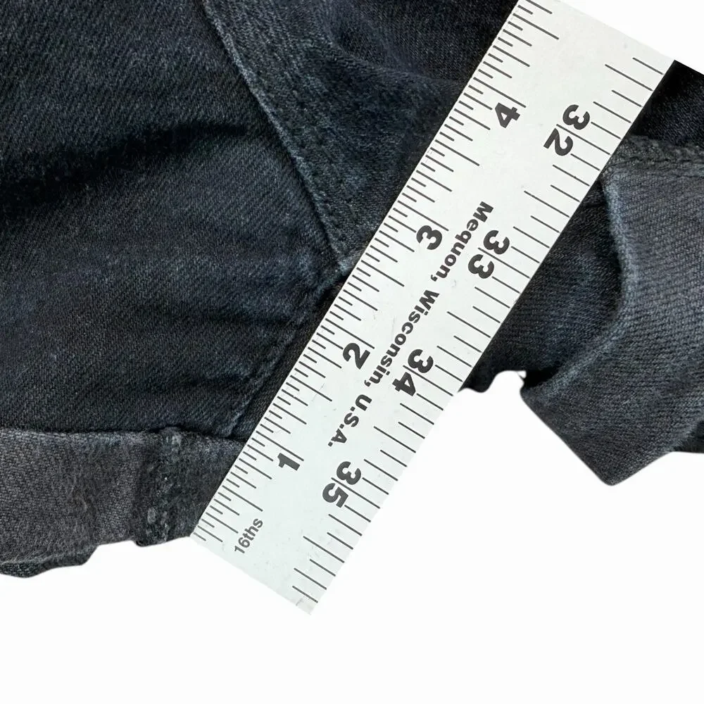 BDG Alexa Mid Rise Denim Shorts Dark Blue Cuffed 5 Pocket Womens Sz 26 - Picture 5 of 8